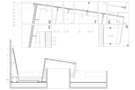 Sculptural-architectonic intervention on a roof deck. Carrer Manso, Barcelona.