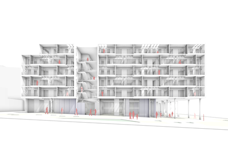 Public housing at the Cinema Pisa sector